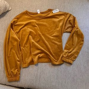 Old Navy Velvet Gold Long Sleeve Shirt (tall!)